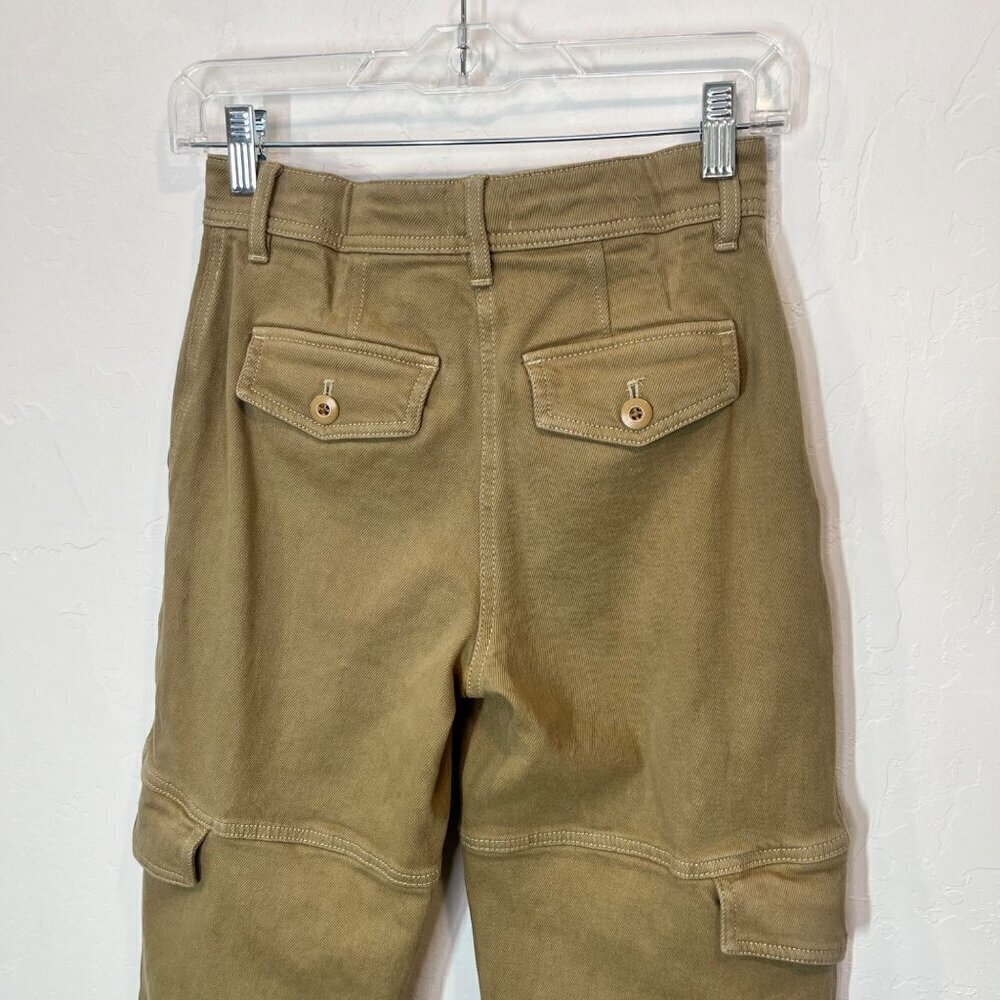 Aritzia Wilfred Free Women's Maeve Cargo Pants Size 00 Taupe Beige 90's Y2K - Picture 7 of 11